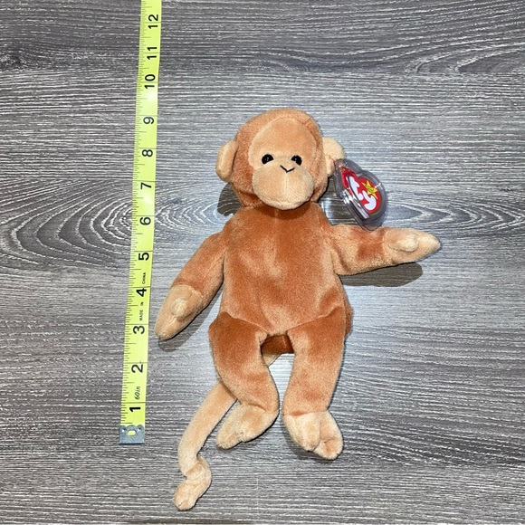 NWT VINTAGE 1995 TY BEANIE BABY Bongo The Monkey Original Animal Plush 8.5”-9” - Picture 6 of 6